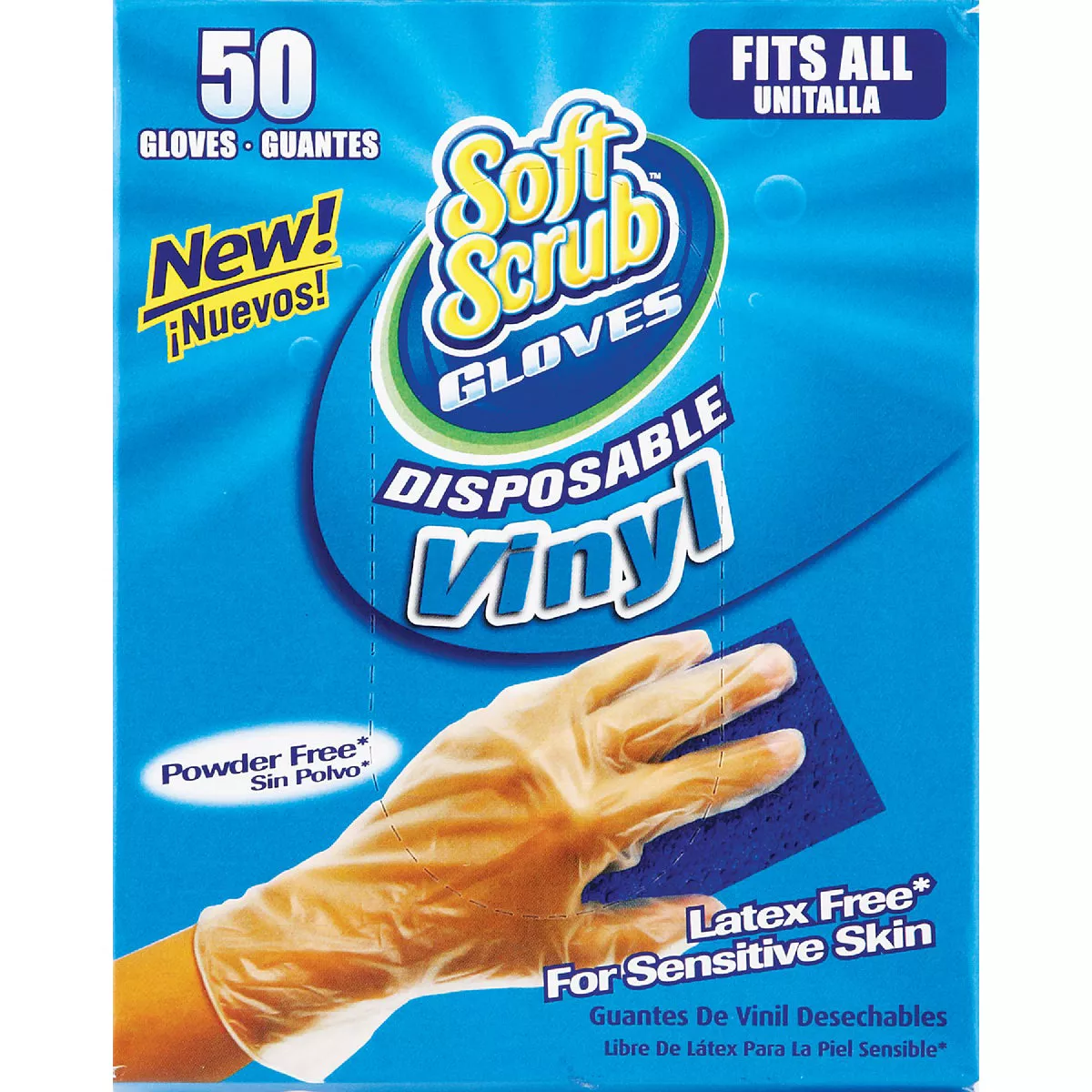 Soft Scrub 1 Size Fits All Vinyl Disposable Glove (50-Pack) - photo 2