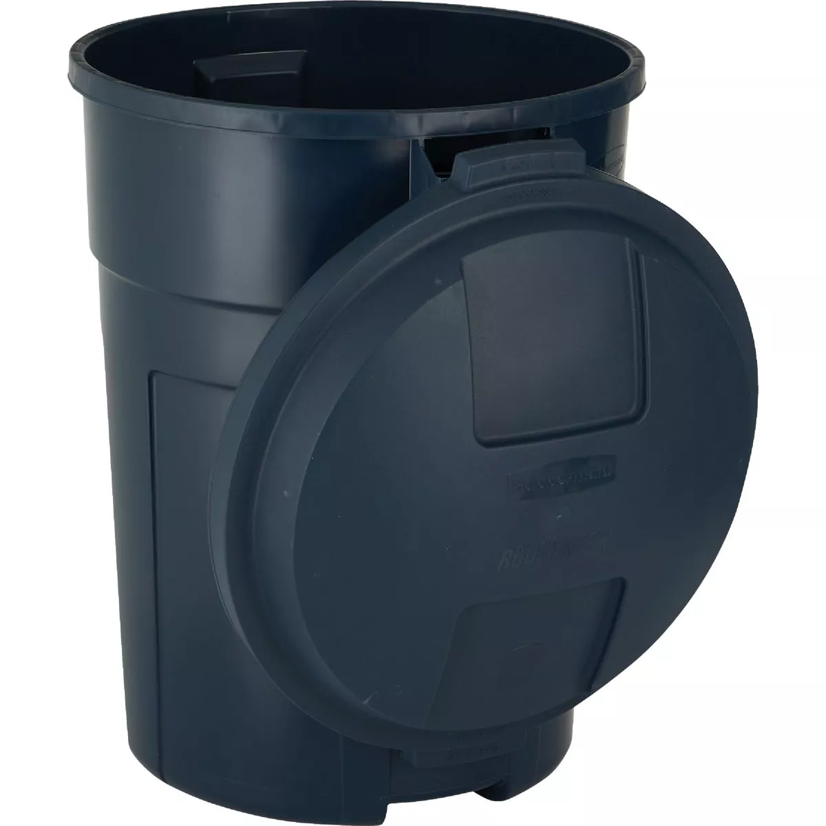 Rubbermaid Roughneck 32 Gal. Blue Trash Can with Lid - photo 4
