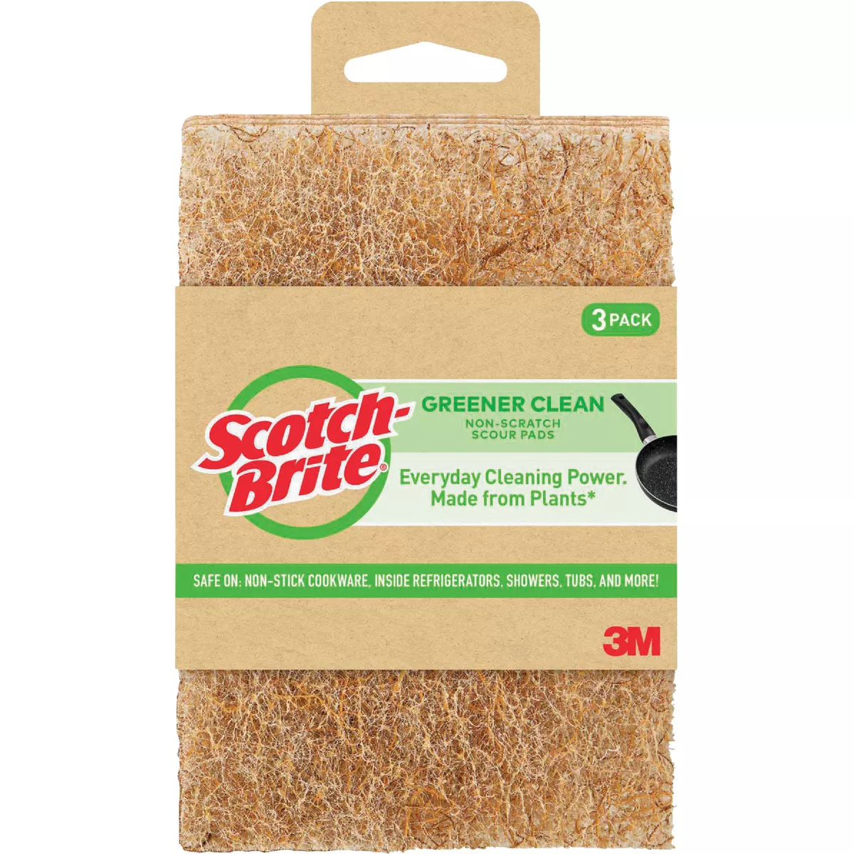 Scotch-Brite Greener Clean Scouring Pad (3-Count)