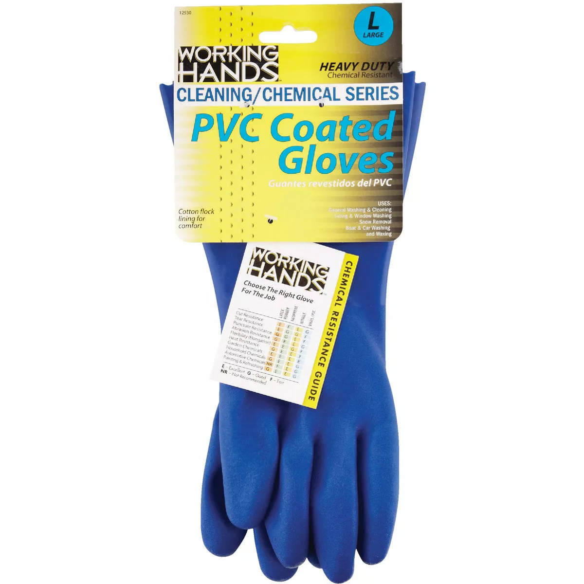 Working Hands Large PVC Coated Rubber Glove - photo 2