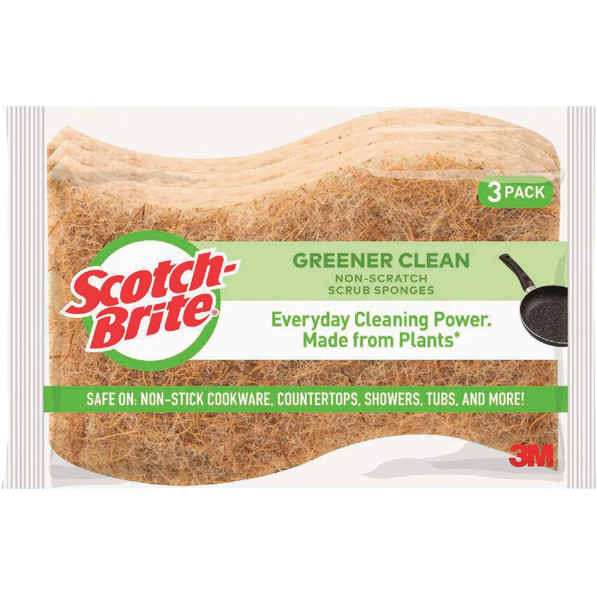 Scotch-Brite Greener Clean Non-Scratch Scrub Sponge