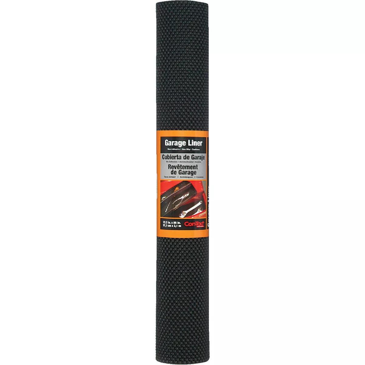 Con-Tact 22-1/2 In. x 86 In. Black Indoor Garage Floor Liner Floor Mat