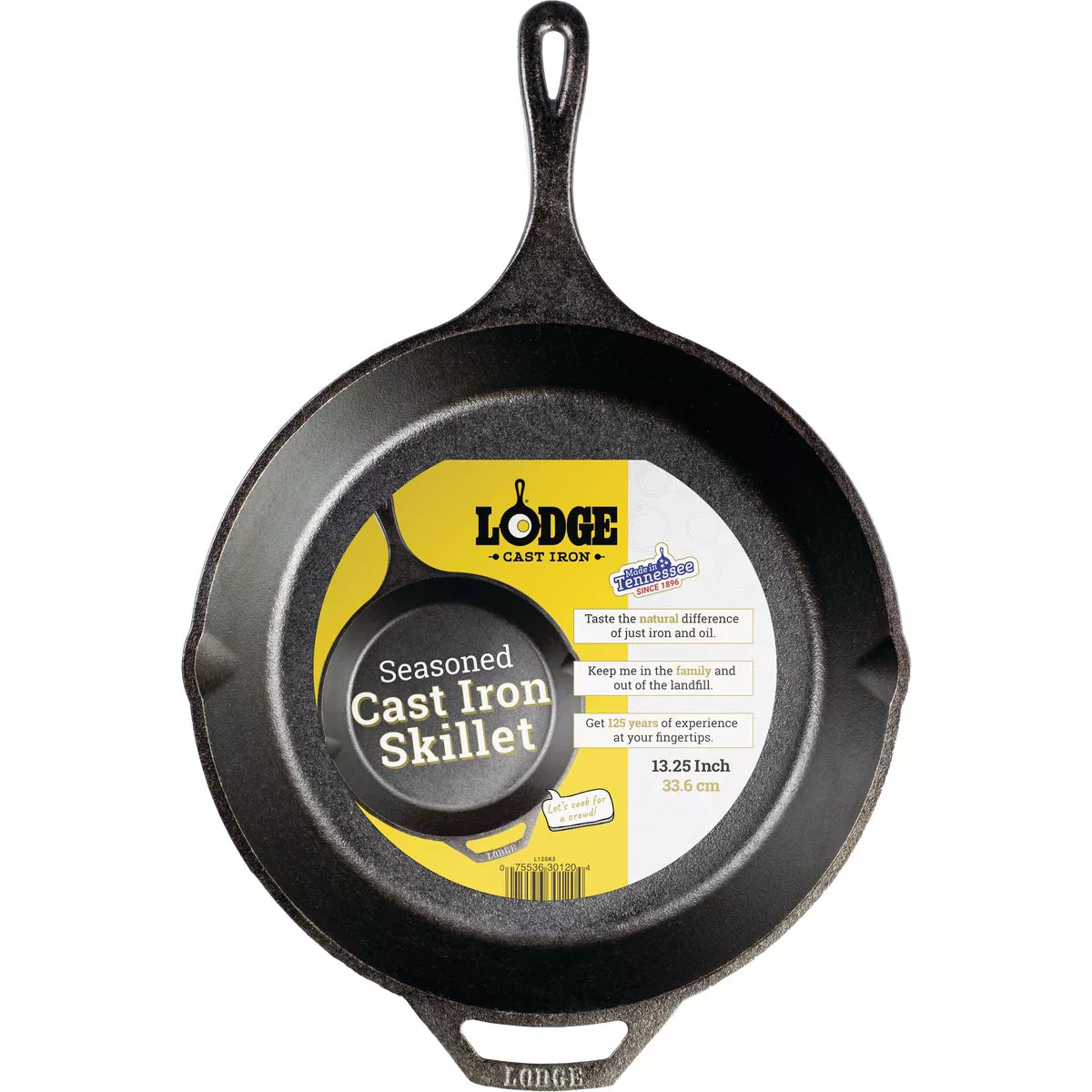 Lodge 13-1/4 In. Cast Iron Skillet with Assist Handle - photo 2