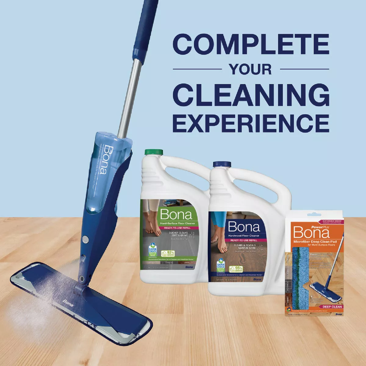 Bona PowerPlus 4 In. W. x 15 In. L. Microfiber Pad Mop Refill - photo 8