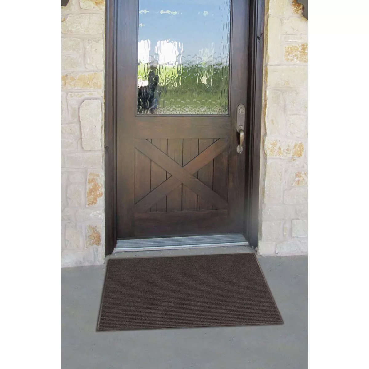 Apache Enviroback Pepper 24 In. x 36 In. Carpet/Recycled Rubber Door Mat - photo 2