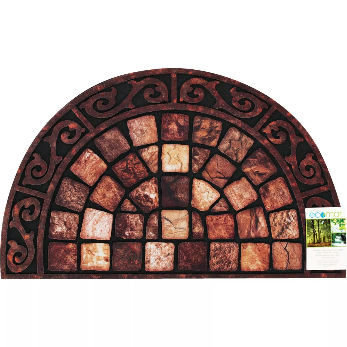 Apache Masterpiece Roman Road 22 In. x 36 In. Fiber/Recycled Rubber Door Mat - photo 2
