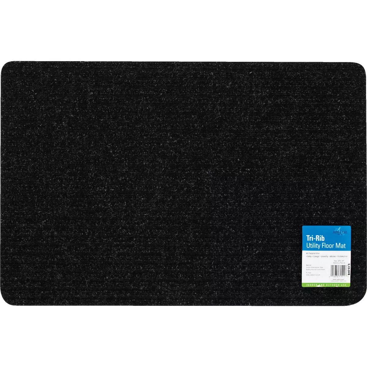 Apache 20 In. x 30 In. Carpet/Recycled Rubber TriRib Door Mat - photo 2