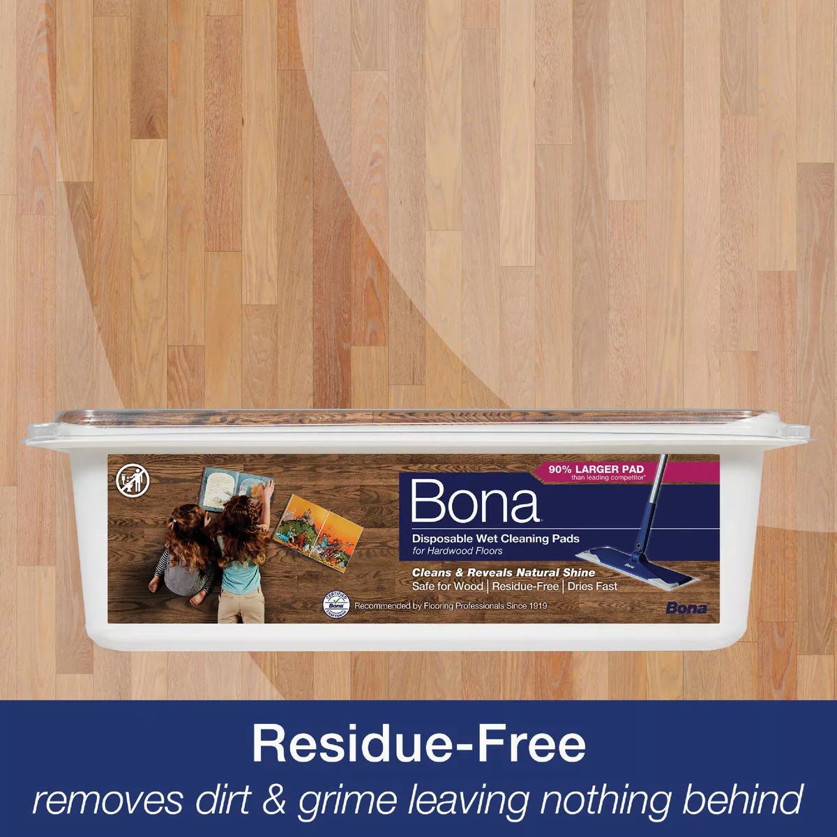 Bona 5 In. W. x 17 In. L. Wet Hardwood Floor Cleaning Pads (12-Pack) - photo 8