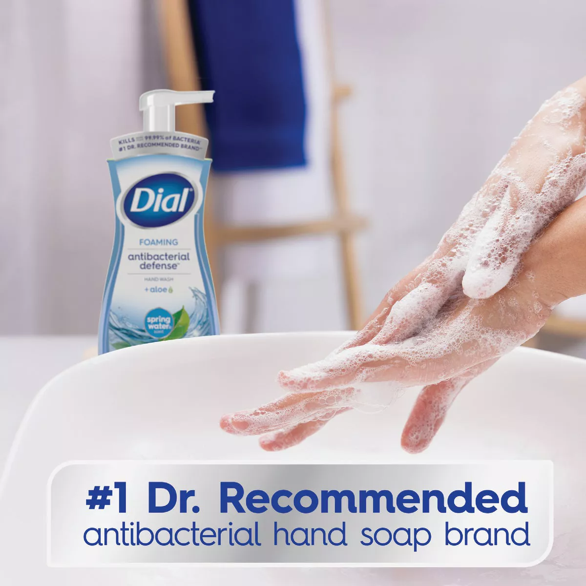 Dial Antibacterial Defense 7.5 Oz. Spring Water + Aloe Foaming Hand Soap - photo 5