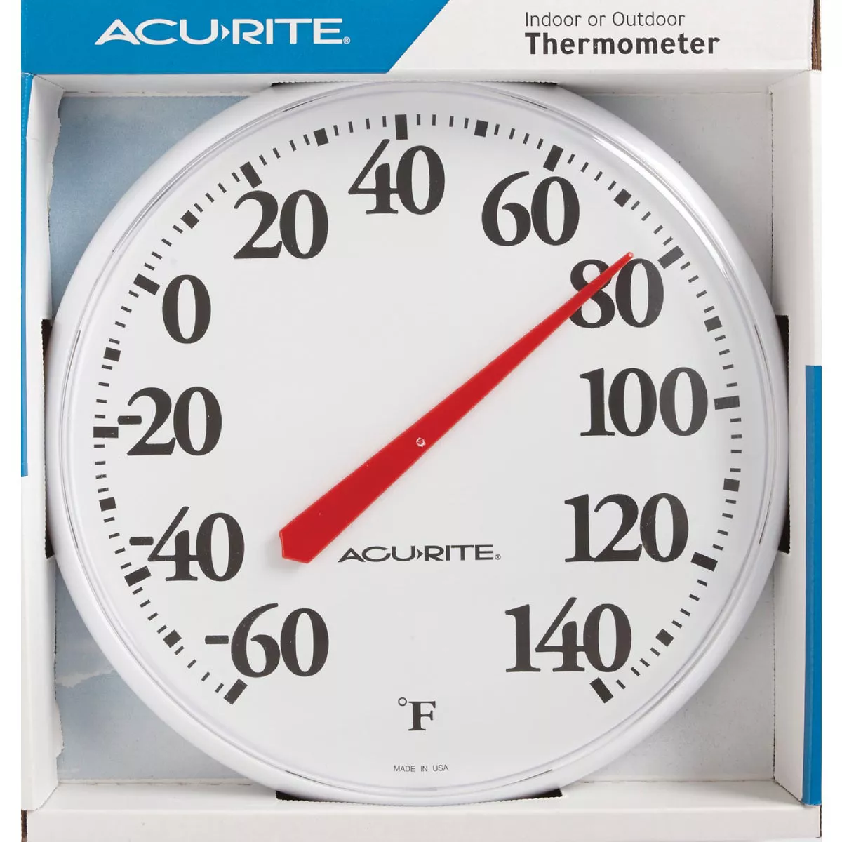 Acurite 12" Dia Plastic Dial Indoor & Outdoor Thermometer - photo 2