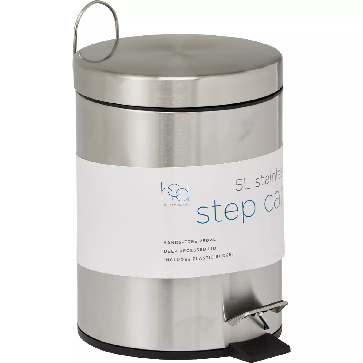 Ninestars 1.3 Gal. Foot Pedal Round Trash Can - photo 5