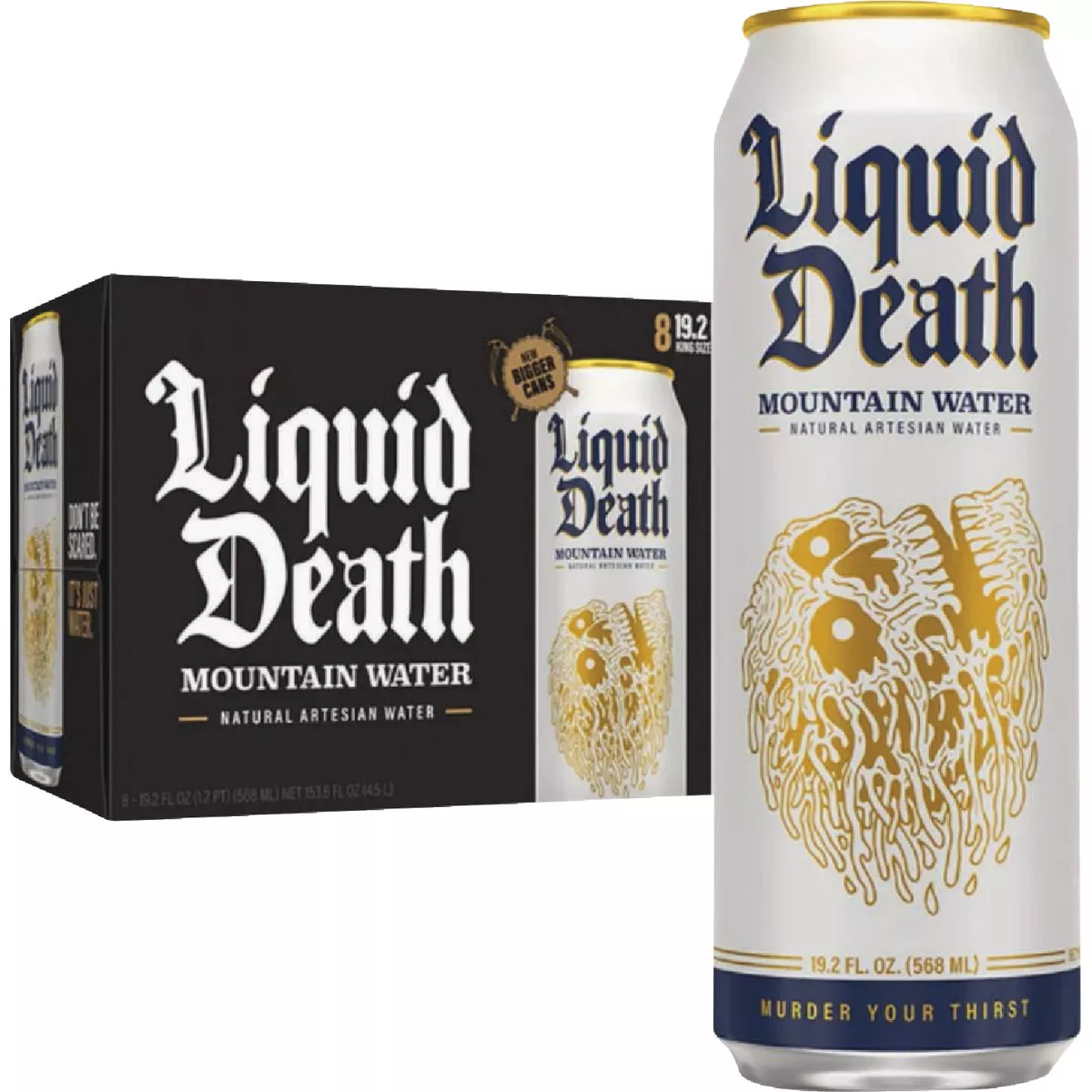 Liquid Death 19.2 Oz. 100% Mountain Water - photo 3