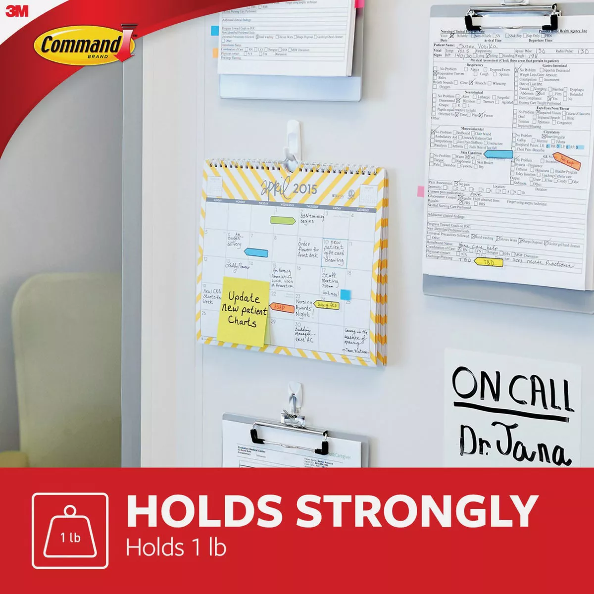 Command Small Utility Hook, White, 2 Hooks, 4 Strips - photo 5