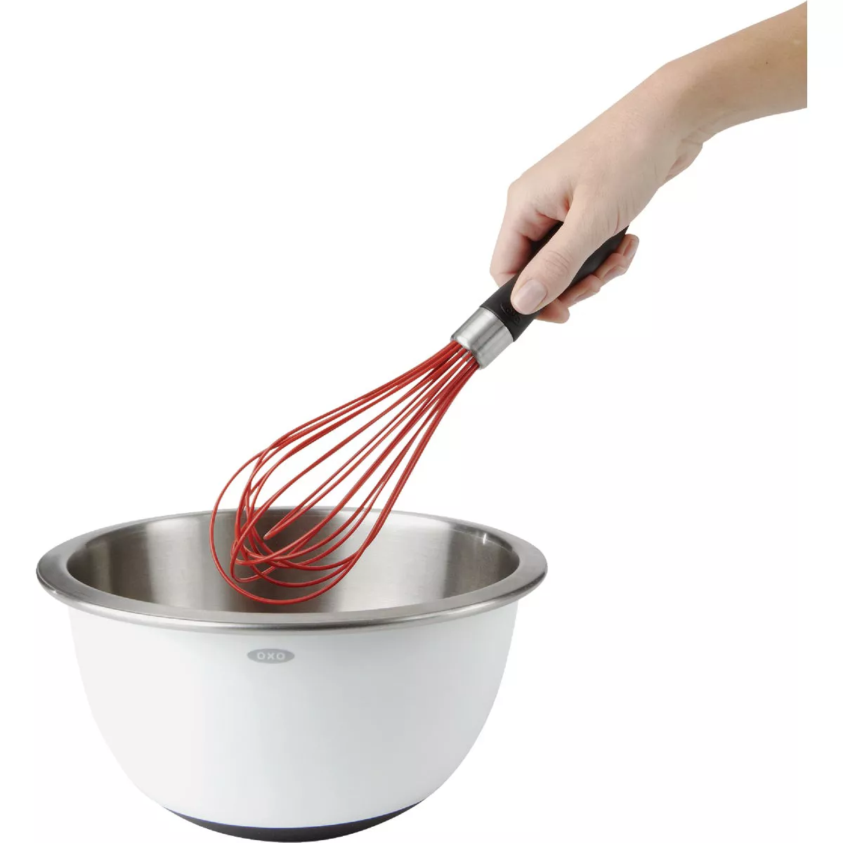 OXO Good Grips 11 In. Red Silicone Balloon Whisk - photo 4