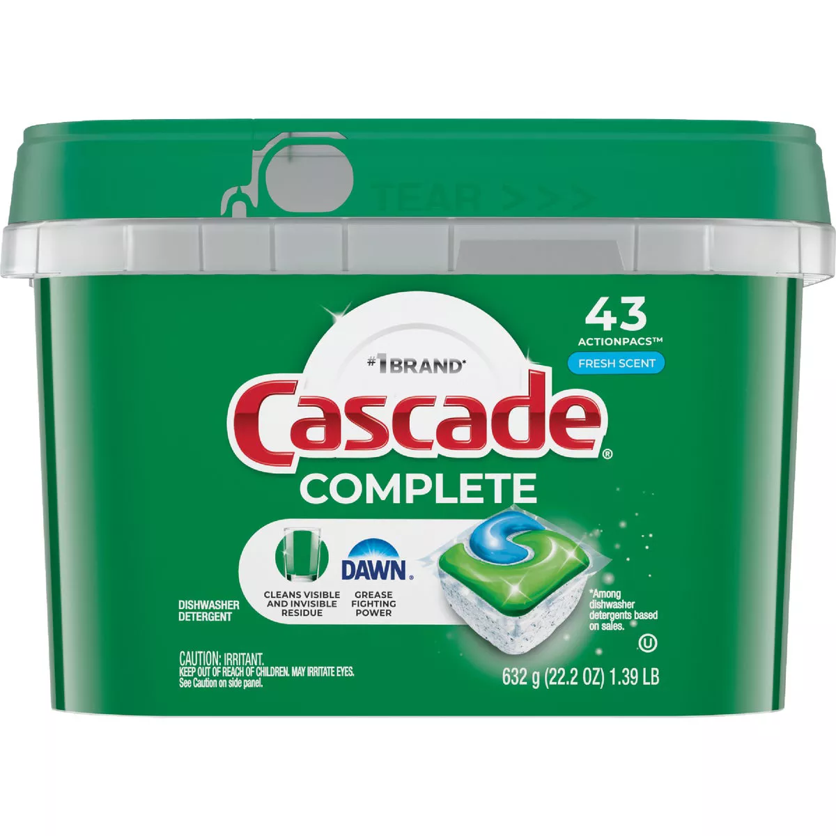 Cascade Complete Fresh Dishwasher Detergent Tabs (43 Count)
