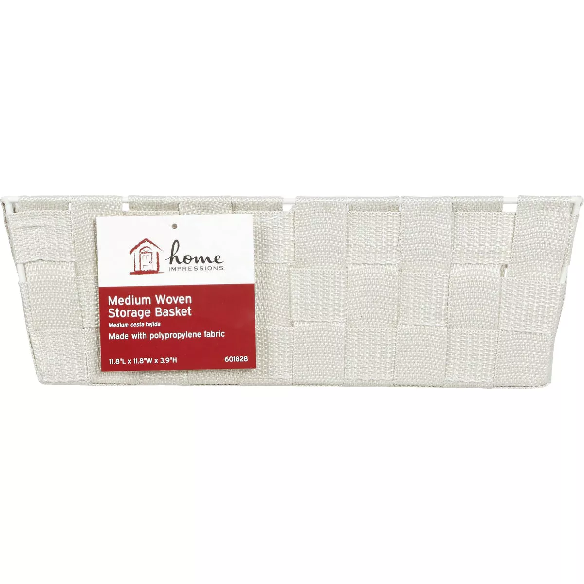 Home Impressions 11.75 In. x 3.75 In. H. Woven Storage Basket, Beige - photo 2