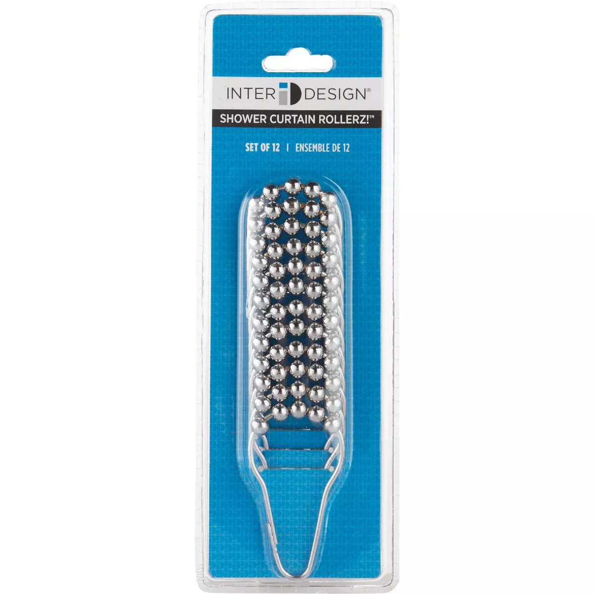 iDesign Pebblz Rollerz Chrome Shower Curtain Hook (12-Count) - photo 2