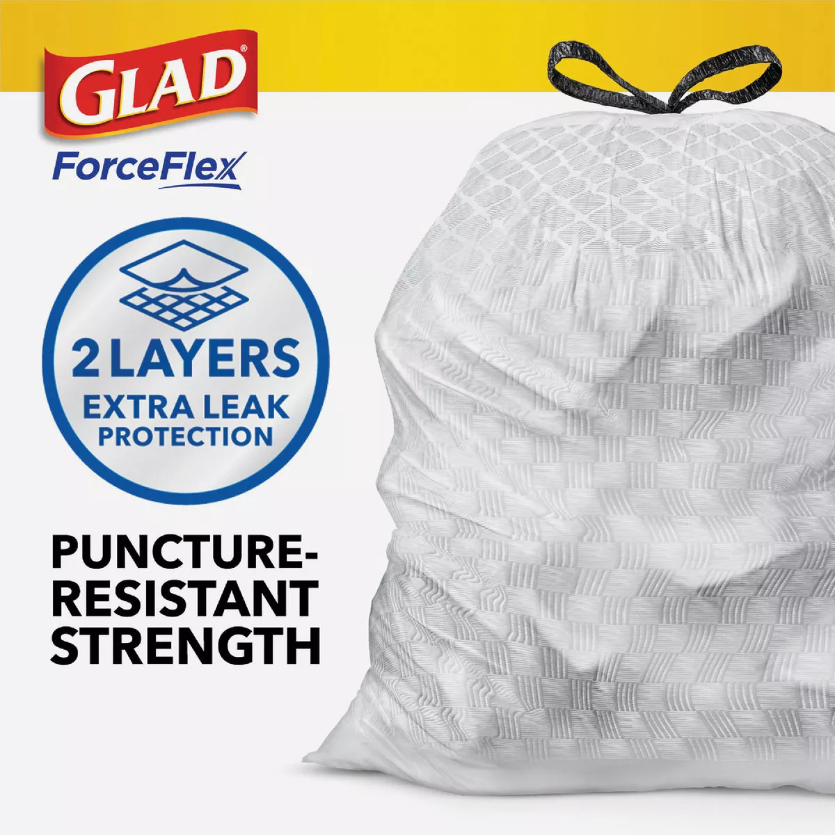 Glad ForceFlex 13 Gal. Tall Kitchen Trash Bags (40-Count) - photo 6