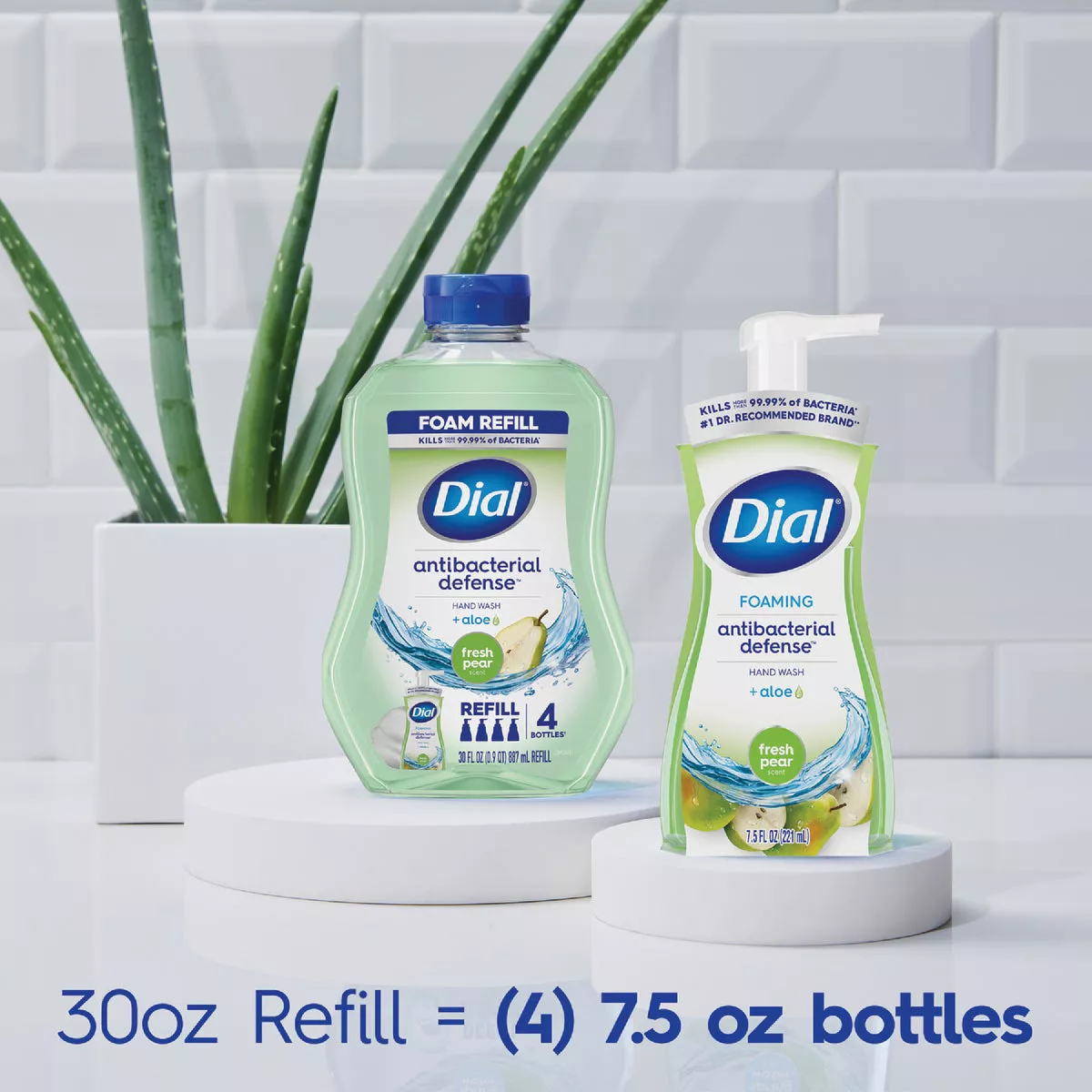 Dial Antibacterial Defense 7.5 Oz. Pear + Aloe Foaming Hand Soap - photo 6
