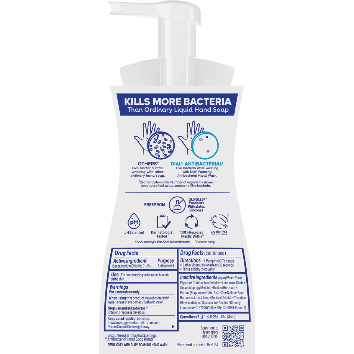 Dial Antibacterial Defense 7.5 Oz. Pear + Aloe Foaming Hand Soap - photo 2