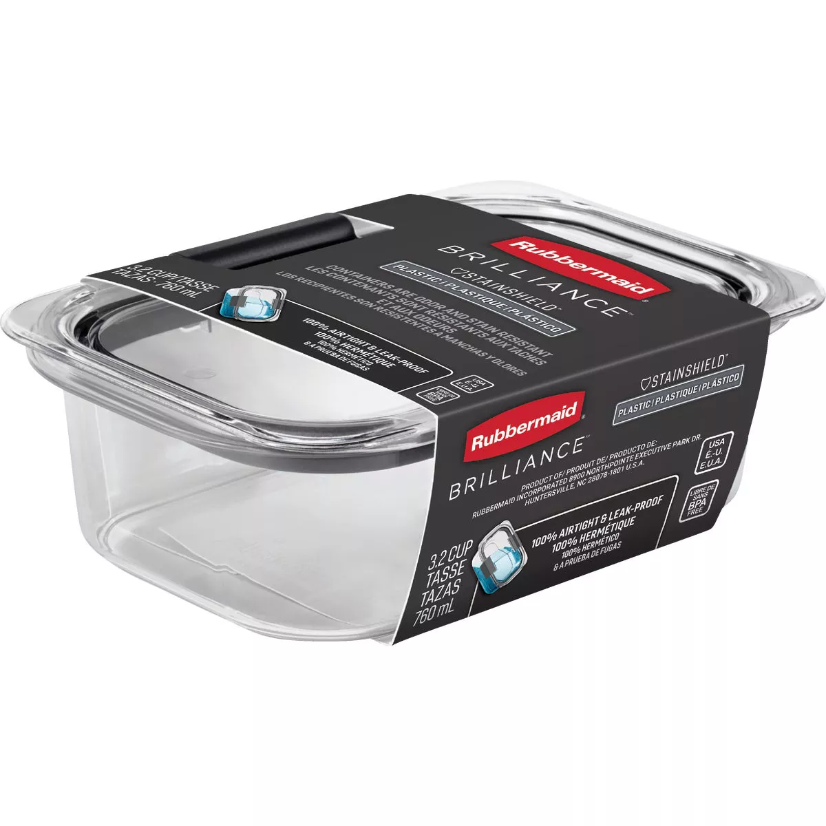 Rubbermaid Brilliance 3.2 C. Clear Rectangle Food Storage Container - photo 2