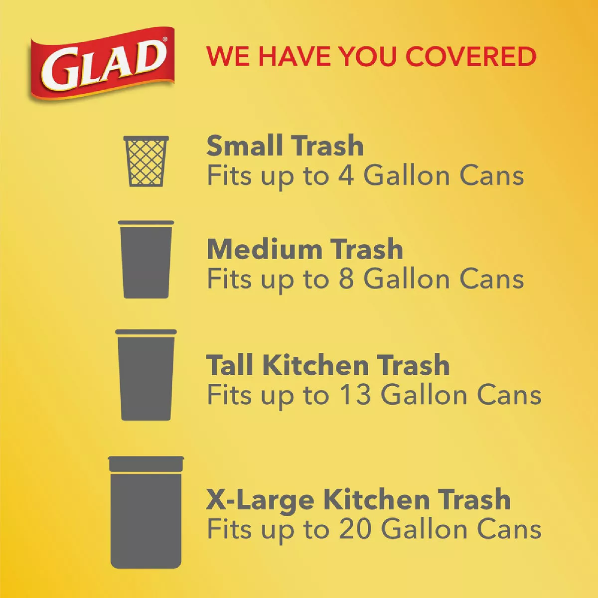 Glad Febreze 13 Gal. Fresh Scent Tall Kitchen White Trash Bag (40-Count) - photo 4