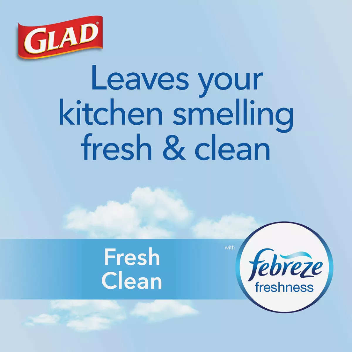 Glad Febreze 13 Gal. Fresh Scent Tall Kitchen White Trash Bag (40-Count) - photo 2