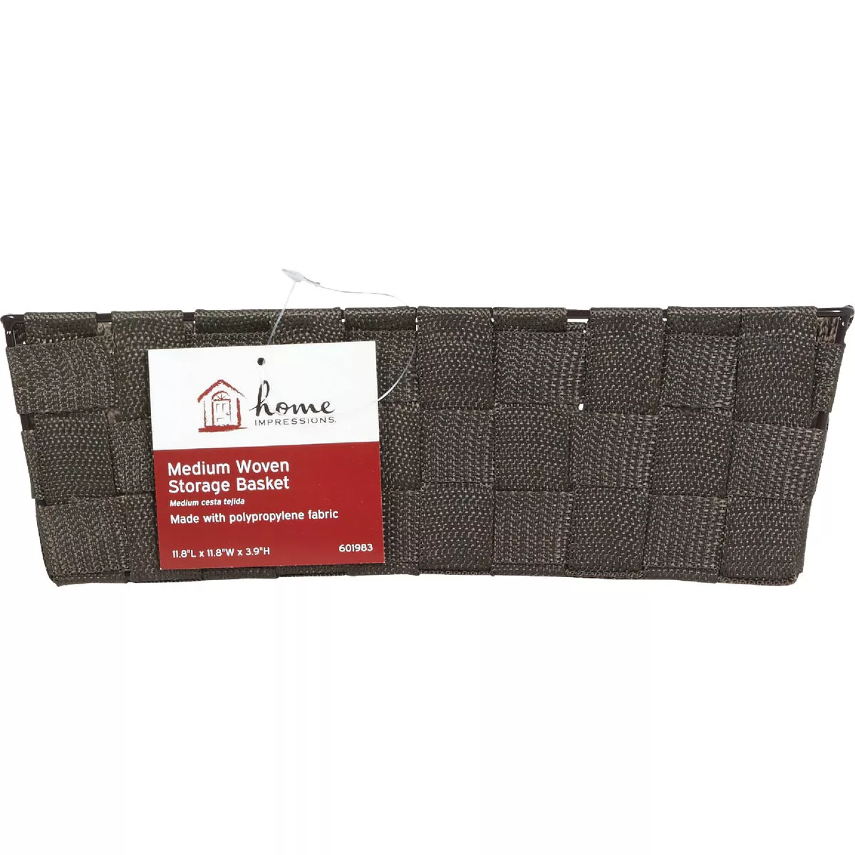 Home Impressions 11.75 In. x 3.75 In. H. Woven Storage Basket, Brown - photo 2