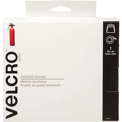 VELCRO Brand-Industrial Strength | Indoor & Outdoor Use | Superior Holding  Power on Smooth Surfaces | Size 4ft x 2in | Tape, Black-Pack of 1, (Model