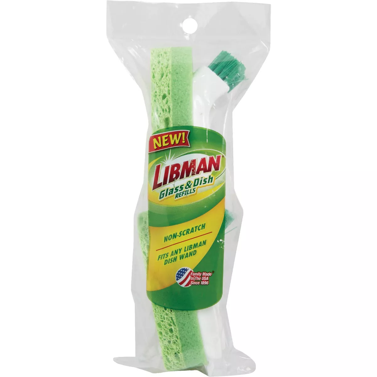 Libman Polypropylene & Recycled PET Soap Dispensing Brush Refill with Scraper(2-Pack) - photo 2