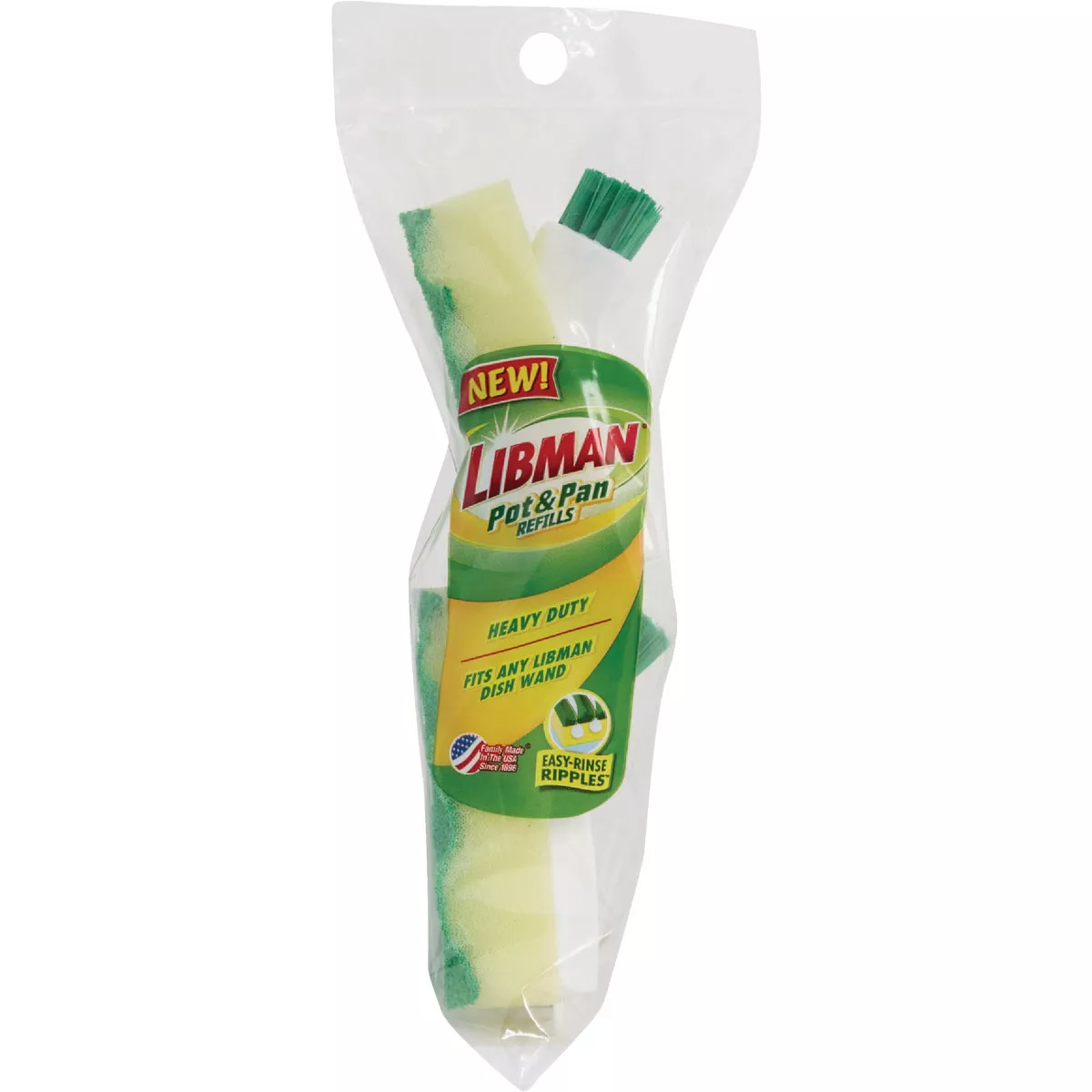 Libman Sponge Soap Dispensing Brush Refill With Scraper | True Value ...