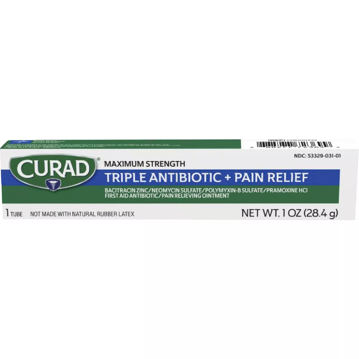 Curad 1 Oz. Triple Antibiotic Plus Pain Relief Ointment - photo 2