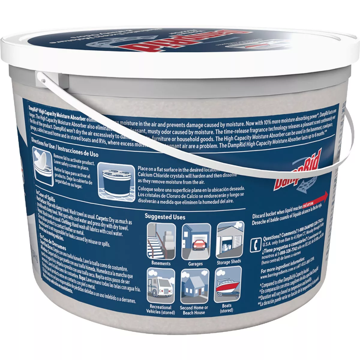 DampRid 2 Lb. 15.5 Oz Hi-Capacity Fresh Scent Moisture Absorber with Microban - photo 4