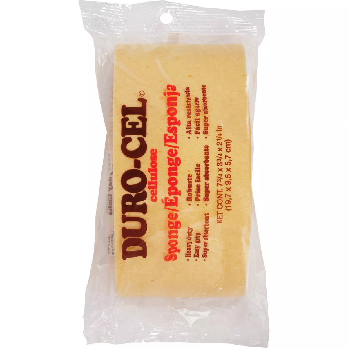 Duro-Cel 7.75 In. x 3.75 In. Yellow Turtle Back Cellulose Sponge - photo 2