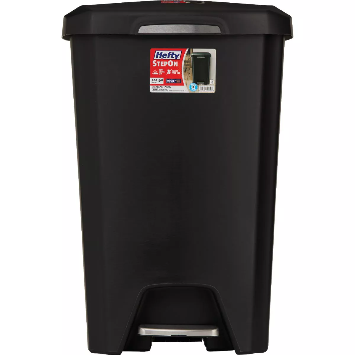 Hefty 12.1 Gal. StepOn Trash Can - photo 2