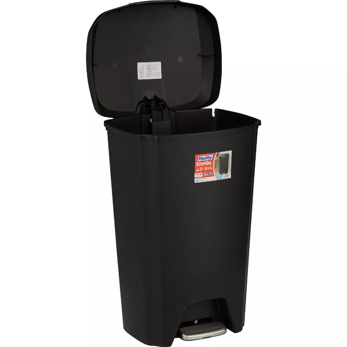 Hefty 12.1 Gal. StepOn Trash Can - photo 3