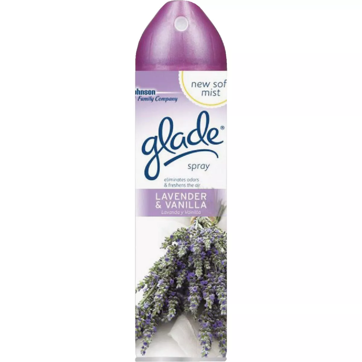 Glade 8 Oz. Lavender & Vanilla Aerosol Spray Air Freshener