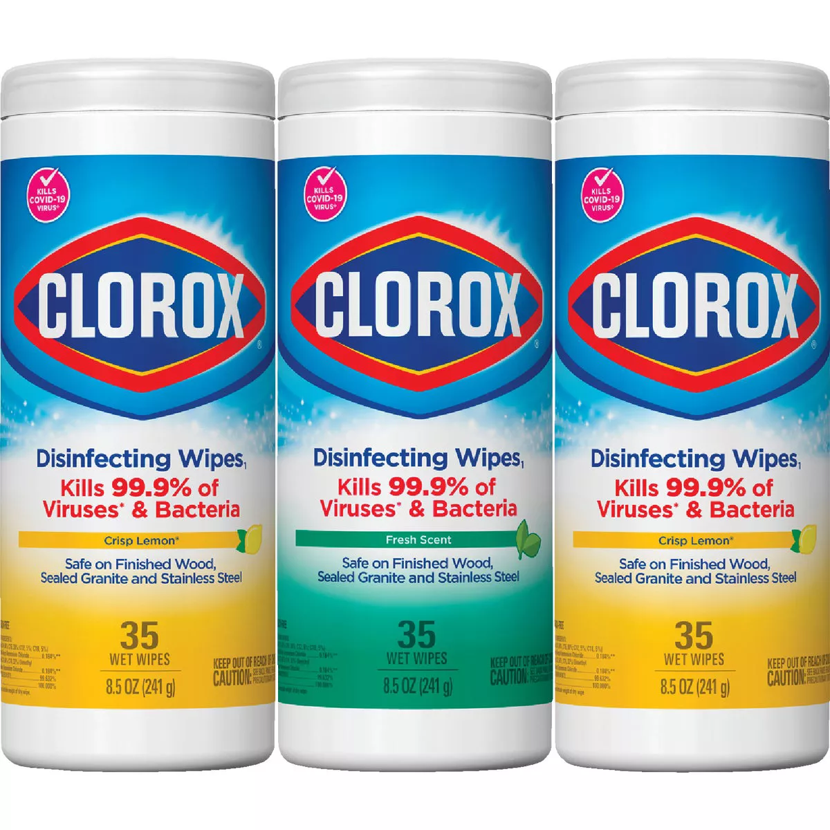 Clorox Disinfecting Cleaning Wipes Tub (3-Pack, 35 Each)