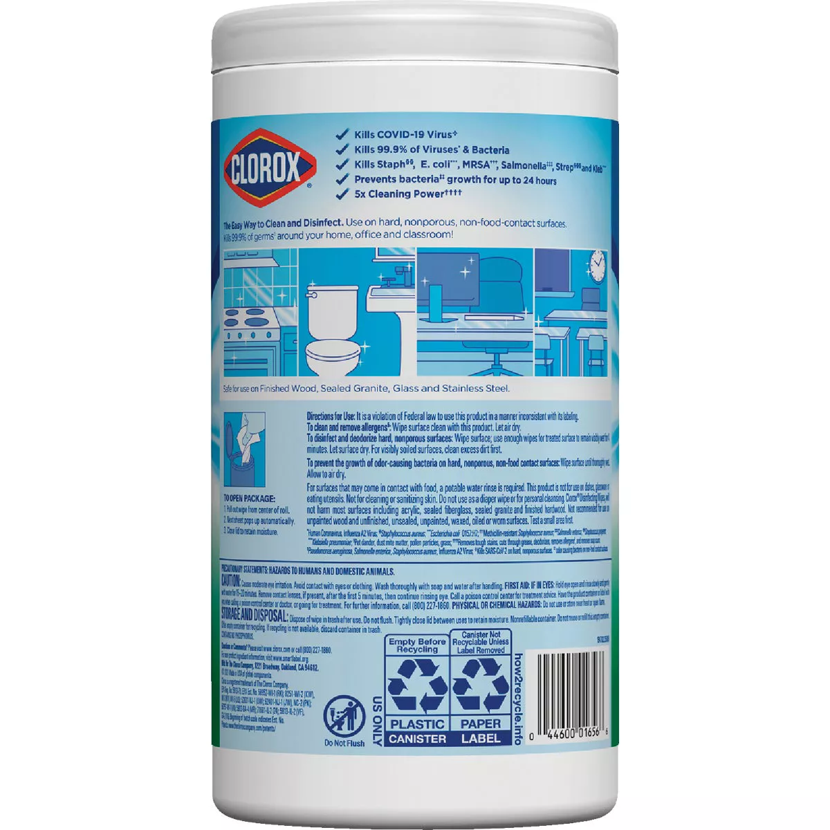 Clorox Fresh Scent Disinfecting Cleaning Wipes Tub (75-Count) - photo 5
