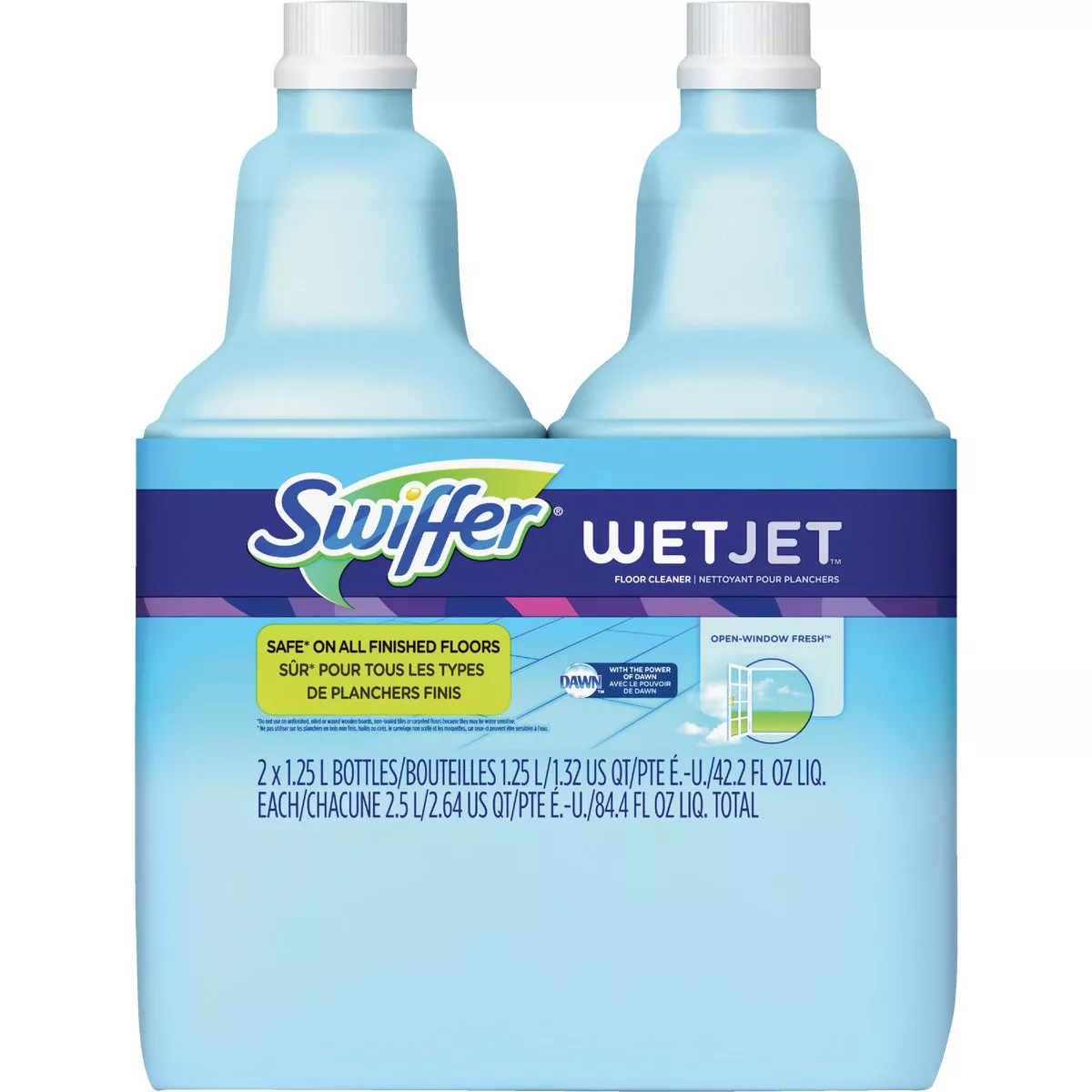 Swiffer WetJet 1.25 Liter Multi-Purpose Fresh Floor Cleaner (2-Pack)