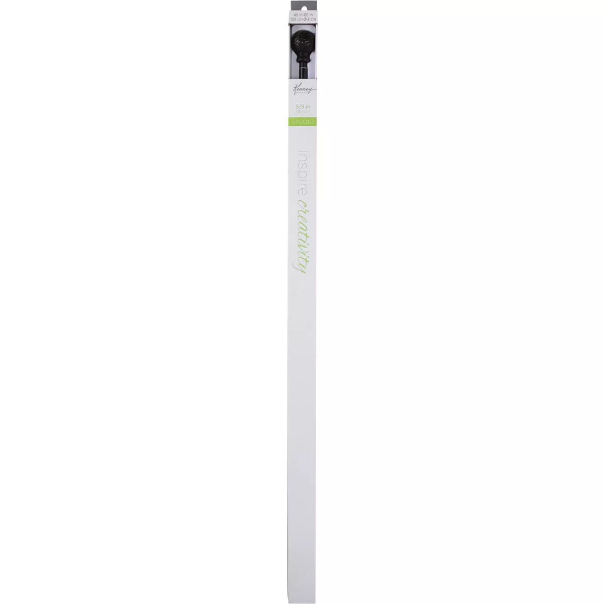 Kenney Woven Ball 48 In. To 86 In. 5/8 In. Single Brown Curtain Rod - photo 2