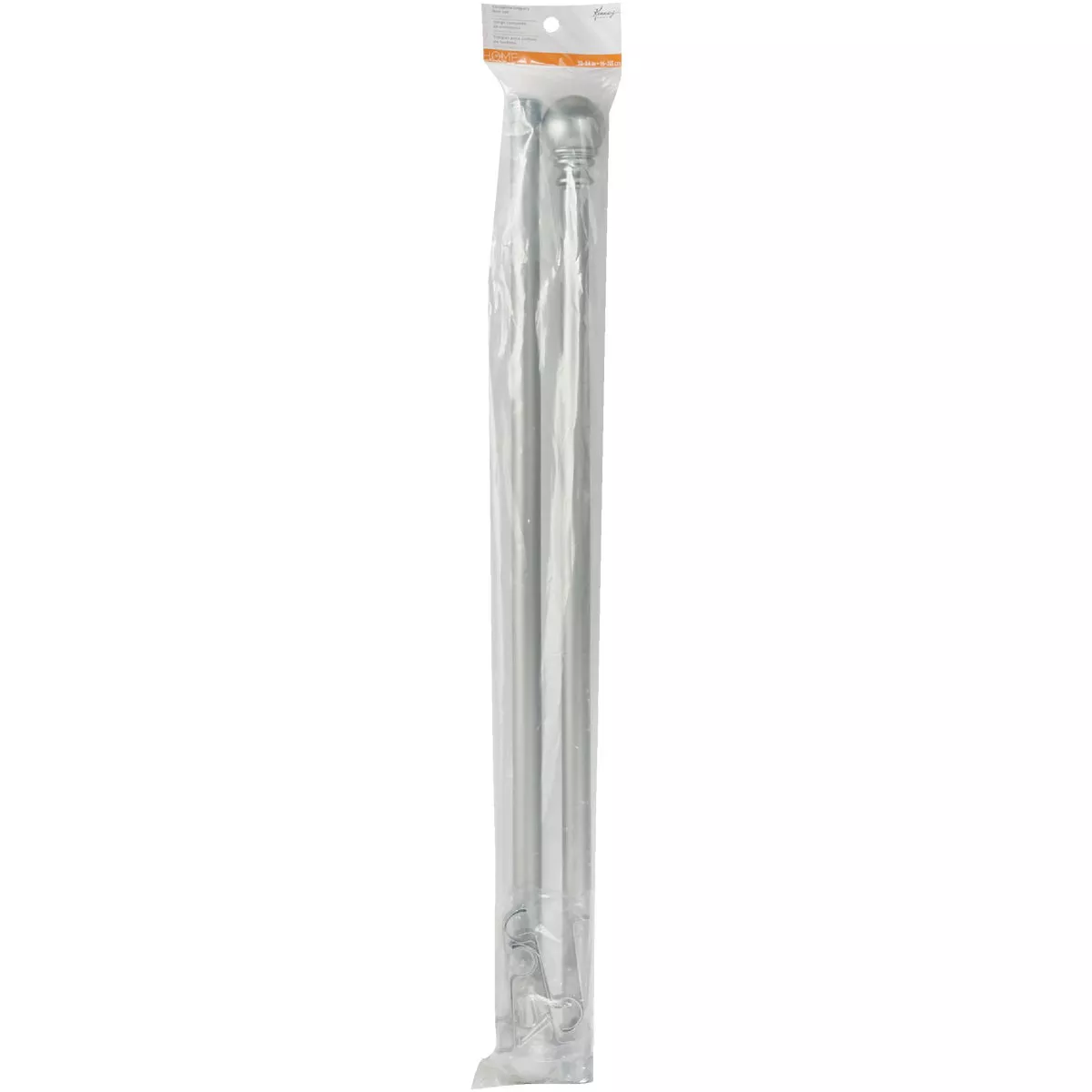 Kenney Layla 30 In. To 84 In. 1 In. Single Curtain Rod, Silver - photo 2