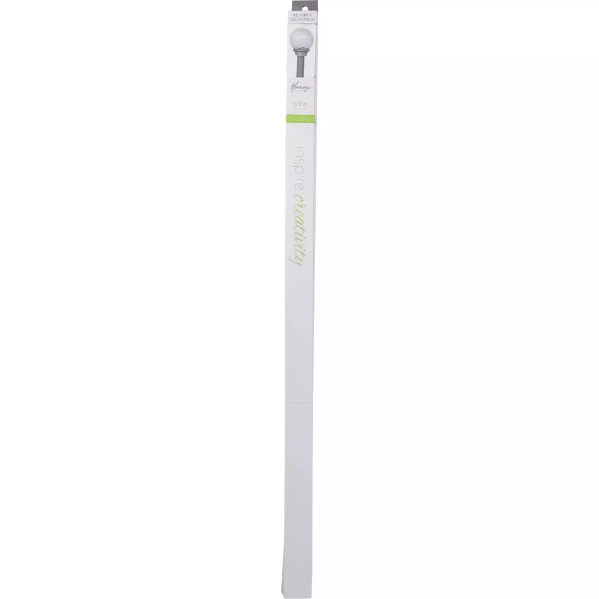 Kenney Walden 48 In. To 86 In. 5/8 In. Single Pewter Curtain Rod