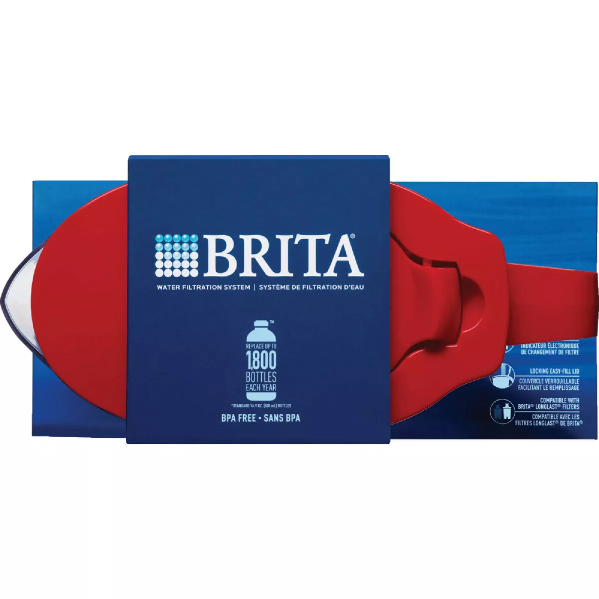 Brita 6-Cup Red Water Filter Pitcher - photo 8