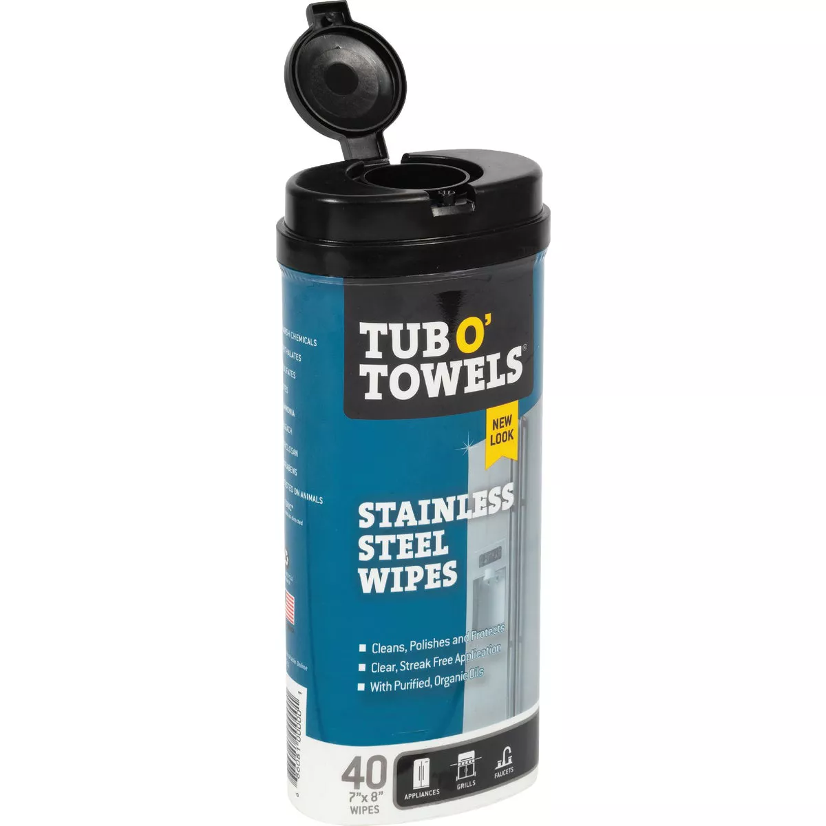 Tub O' Towels Stainless Steel Wipes (40-Count) - photo 2