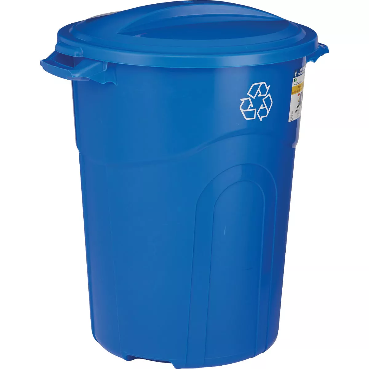 United Solutions 32 Gal. Recycling Trash Can with Lid