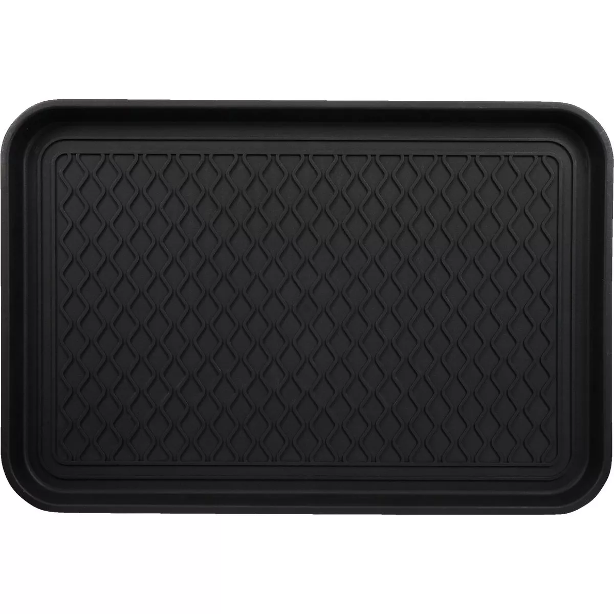15.75 In. x 23.5 In. Black Recycled Plastic Rectangular Boot Tray - photo 2