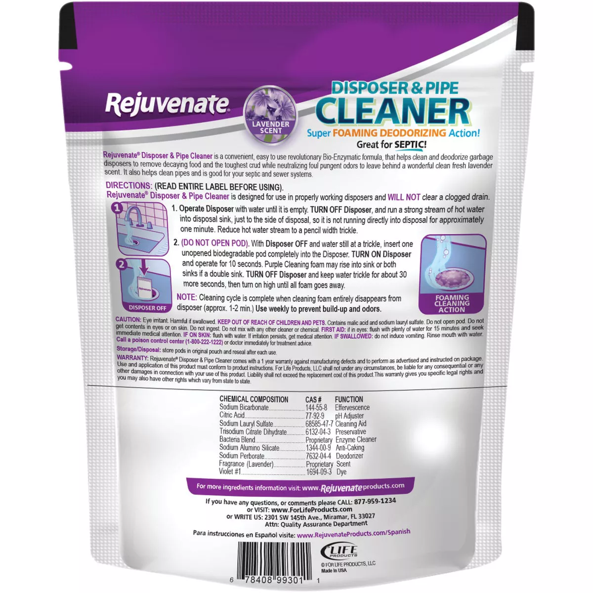 Rejuvenate Lavender Disposer & Pipe Cleaner (6-Count) - photo 2