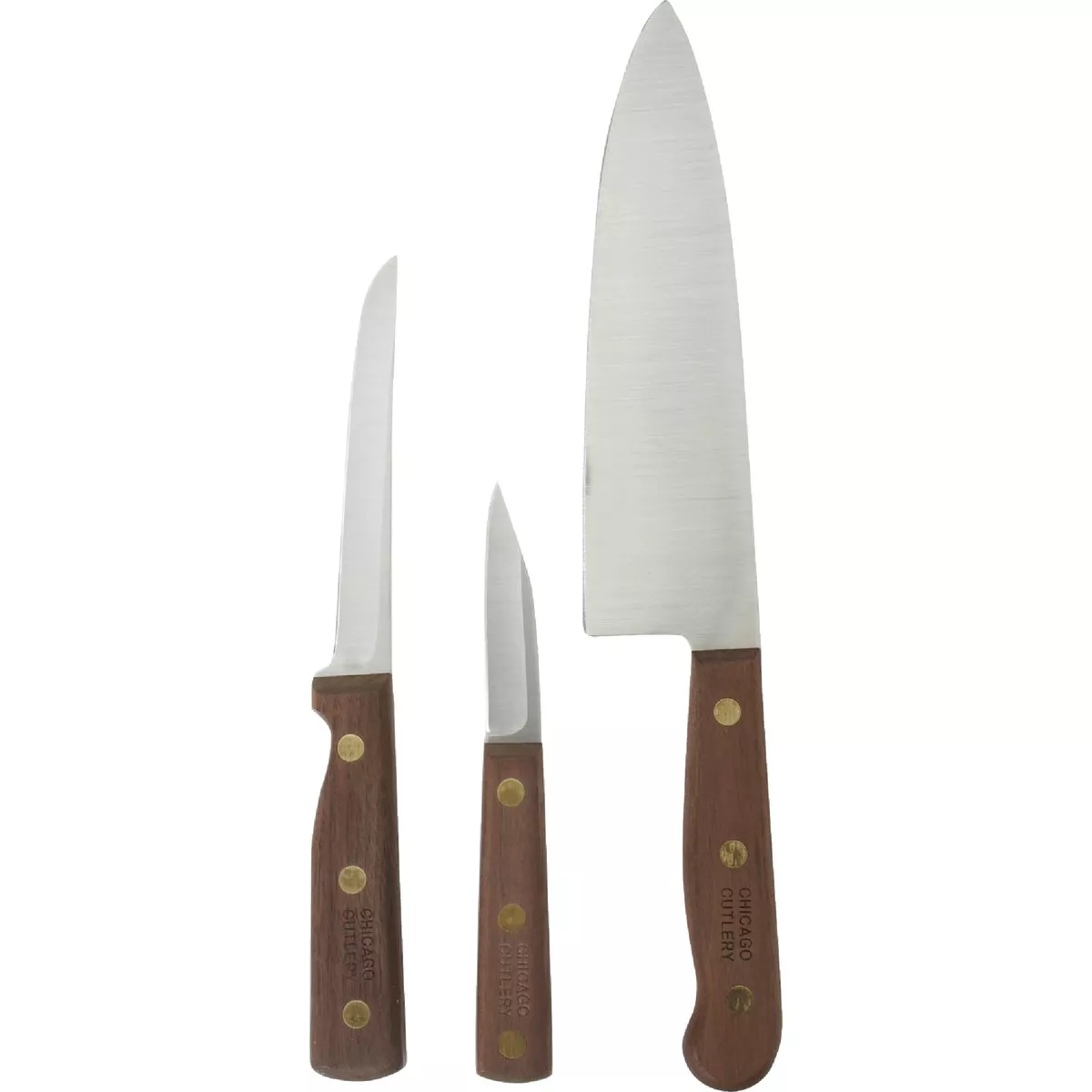 Chicago Cutlery Walnut Tradition Kitchen Knife Set (3-Piece)