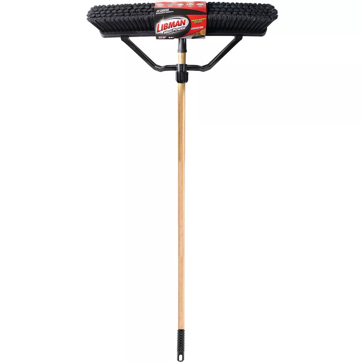 Libman 24 In. W. x 66 In. L. Wood Handle Smooth Surface Commercial Push Broom - photo 2